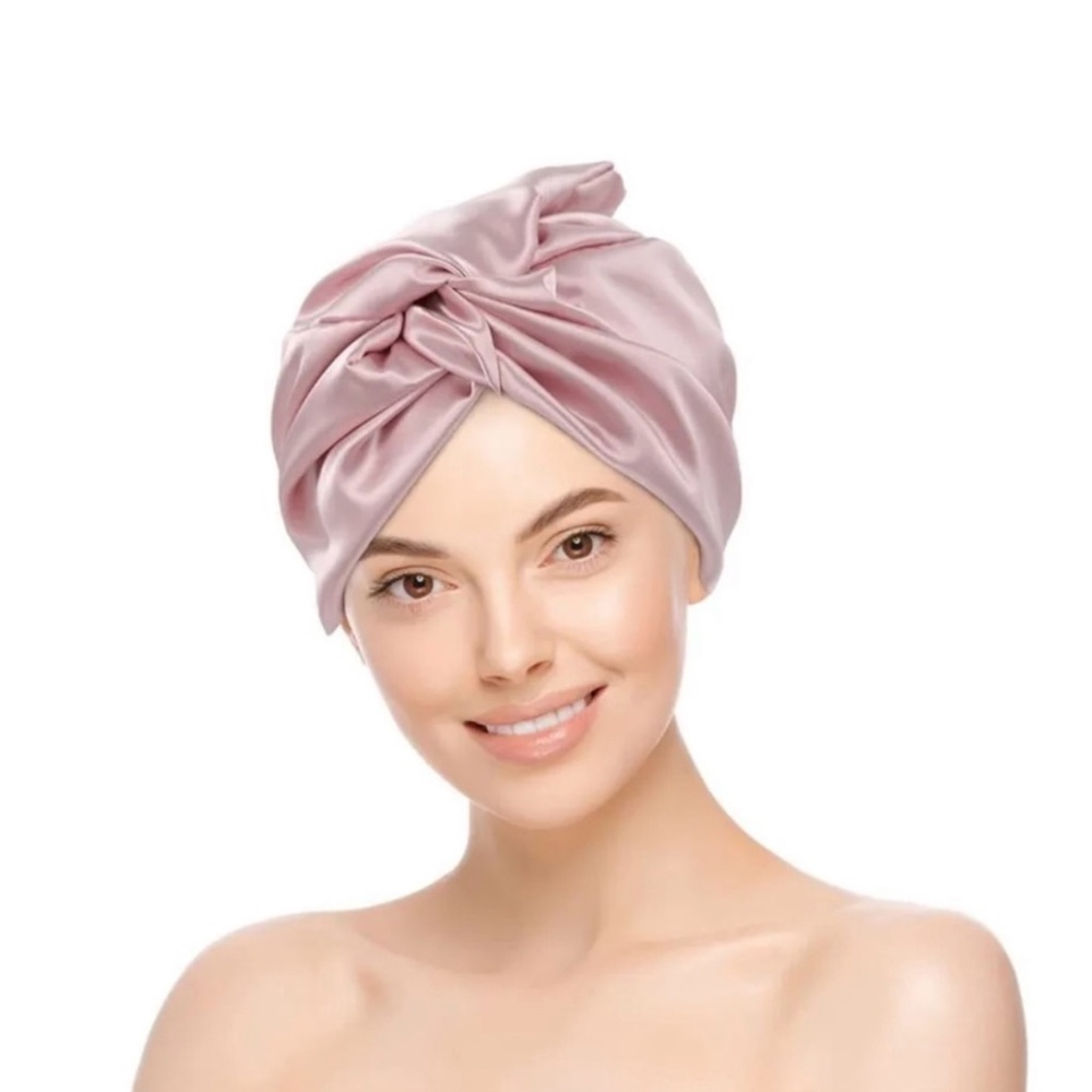 22 Momme 100% Mulberry Silk Sleep Cap NWT for Woman Hair Wrap for Sleeping Bonne